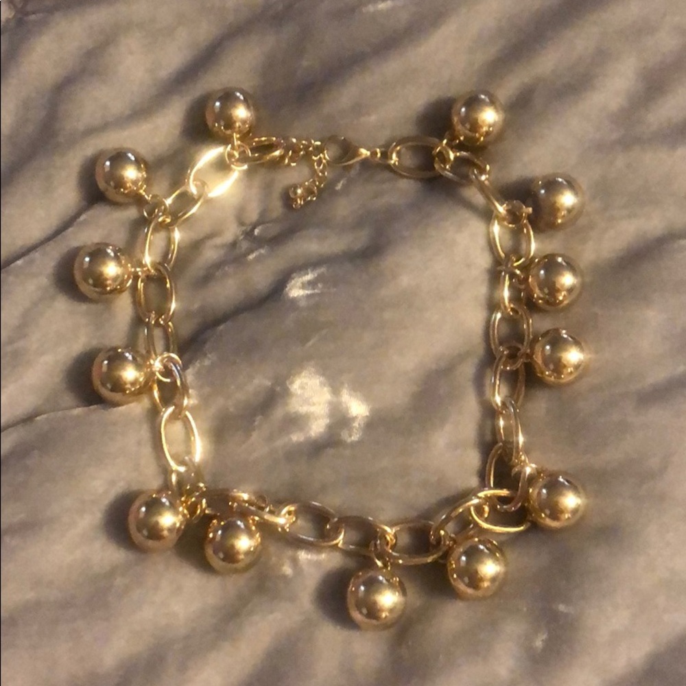 Natasha Gold Plated chain necklace with dangles